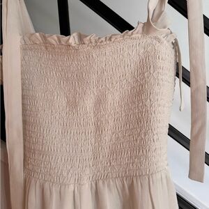 White flowy jumpsuit